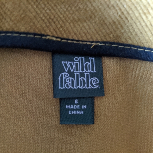 π NWOT Corduroy Mustard Yellow Mini Skirt π - Picture 5 of 6